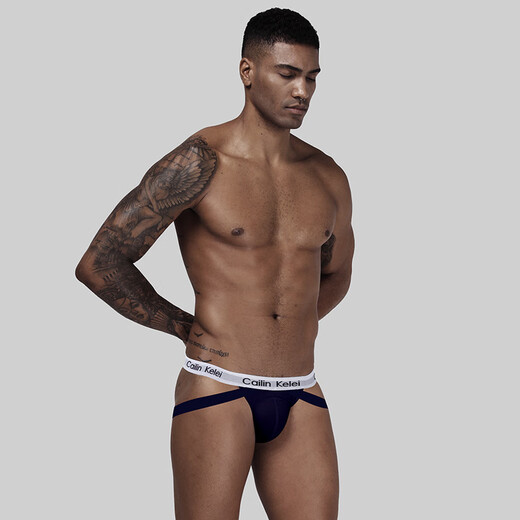 HIRO MATSUMOTOCailin Kelei men's modal thong tight low-waist bikini T-pants Gay sexy underwear CK1501# white 2XL