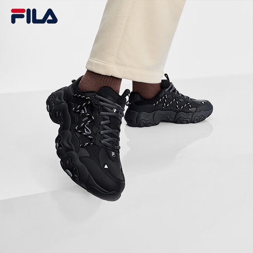 FILA official women's shoes FLUID 6 WE retro sneakers 2025 winter plus velvet cat claw 6th generation