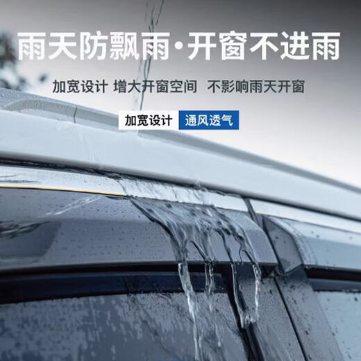 Suitable for JiFox T5 rain or shine car 2024 new Alpha T5 special car window rain eyebrow window eyebrow rain cover four-piece set JiFox Alpha T5
