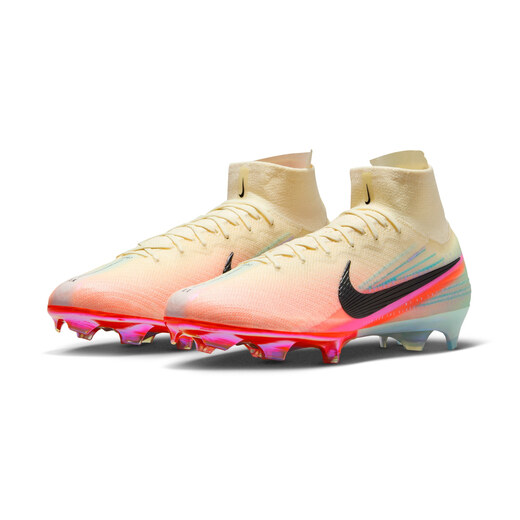 Nike Mercurial series men's and women's breathable FG football shoes winter NIKE SUPERFLY 10 ELITE HV8859 100 light ivory white/black 41