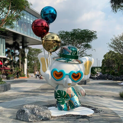 Cartoon sculpture fiberglass custom door head IP doll animation large shopping mall mascot cartoon ornaments customization please contact customer service