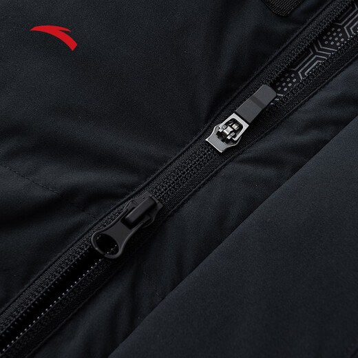 ANTA six-degree core down jacket丨Mid-length sports down jacket men's winter duck down cold-resistant thickened warm cotton jacket basic black-3 cold-resistant-40 degree down jacket XL (men's 180)