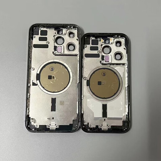 Suitable for Apple 14promax disassembly original mid-frame glass back cover 14plus mid-frame pro rear shell assembly 14Promax disassembly case (black/white/gold) 98 new