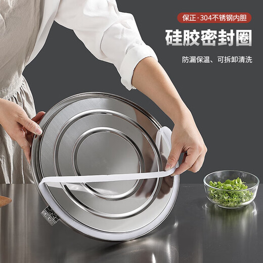 Extra thick stainless steel commercial insulation barrel large capacity cold insulation box ice powder breakfast stall artifact