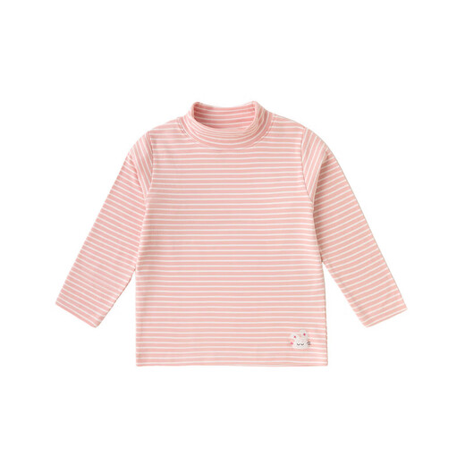 Dudujia two-piece baby half turtleneck T-shirt autumn bottoming children's autumn and winter long-sleeved boys' casual tops off-white 110