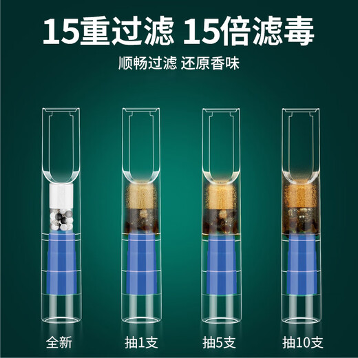 Genuine (ZOBO) filter cigarette holder, disposable disposable 25-weight filter, coarse, medium and fine, four-use, 100 pieces, boxed 431 15-height, coarse/medium-coarse/medium/fine, four-use, 100 pieces