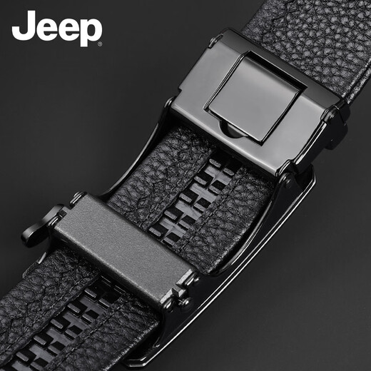 JEEP belt men's 2026 latest first-layer cowhide belt men's Valentine's Day birthday gift for boyfriend, husband and dad