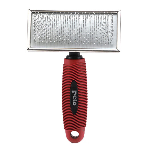 Pet comb, needle comb, dog hair brush, Teddy Golden Retriever hair protection, flea removal, floating hair removal, universal anti-hair loss mirror comb for cats and dogs, gray large size