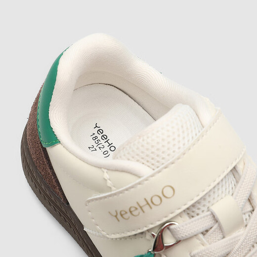 Ying's YEEHOO toddler stable shoes, children's casual shoes, moral training shoes, girls' autumn and winter shoes, boys' fashionable and versatile outdoor shoes, apricot brown 26, recommended foot length 15.5-16.0cm