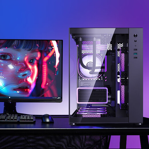 Colorful Ocean View Room Core 14th Generation i5 14600KF/RTX5060TI/5070TI/RTX5080 16G Graphics Card E-Sports Game Design Computer Host Assembly Machine with Two 14600KF丨16G丨1TB丨5060