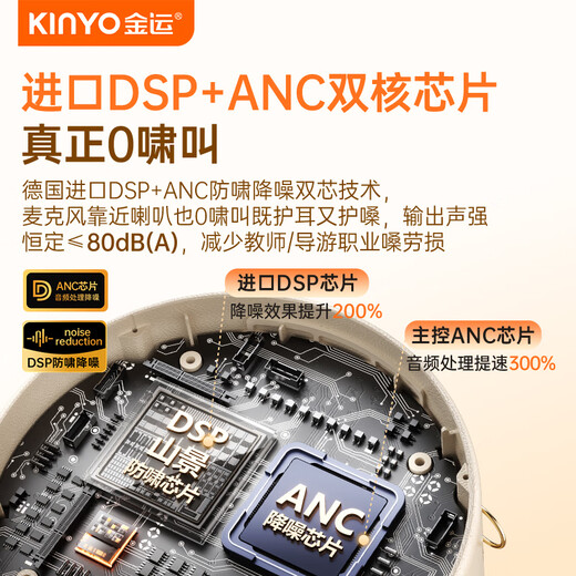 Jinyun Famous Teacher Recommendation丨Extra-large Volume Little Bee Amplifier Teacher's Special Teaching Lecture Anti-Screaming Wireless Lavalier Wheat Guide Outdoor Explanation Portable Speaker M20