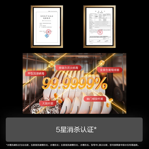 FOTILE New Generation Dishwasher Sink Dishwasher 02-M5 Flush Installation 7 Sets Capacity Intelligent Multiple Cleaning Modes High Energy Bubble Smart Washing Dishwasher on the left 02-M5L