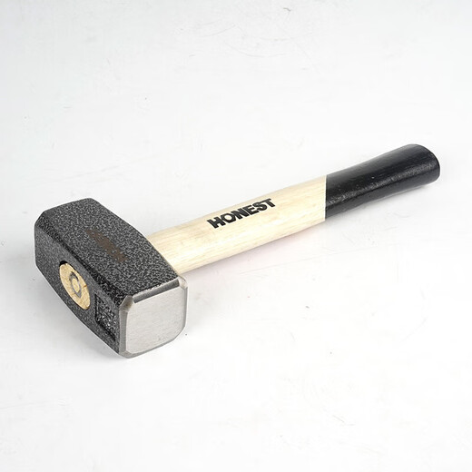 Chiweng German-style masonry hammer square hammer large hammer square head hammer wooden handle heavy-duty wall demolition tool solid hammer HT-5663G (2kg)