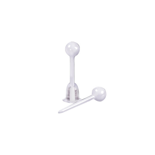 Biological porcelain ear piercing earrings for sleeping, easy to remove, simple, sweet and cute earrings, small and exquisite all-ceramic earrings, bio-porcelain ear piercing earrings, 1 pair, 5mm