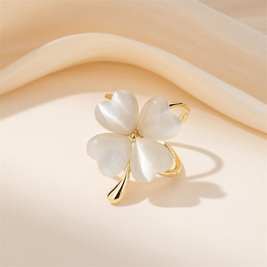 Yalundi four-leaf clover silk scarf buckle bow high-end multi-functional corner knotting 2025 new coat belt scarf buckle