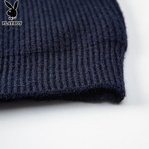 Playboy (PLAYBOY) sweater men's cardigan stand collar jacket men's winter sweater men's warm casual trend line clothes
