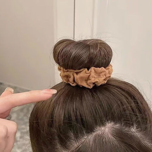 Ye Feili 10 thick pleated high ponytail balls hair ring rubber band head rope high elastic towel ring hair rope women's hair accessories