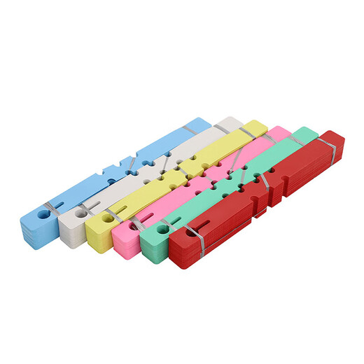 PVC ring label sapling succulent label flower gardening label plant label buckle sign gardening supplies red 1000 sheets