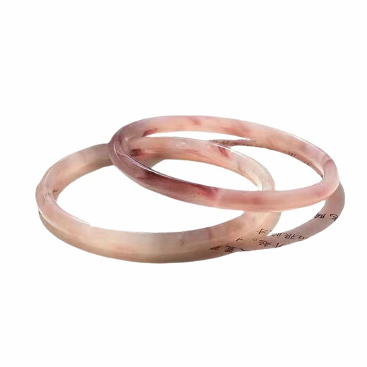 Fat Donglai Fat Donglai same style Qiying store step by step glass imitation jade jingle bracelet bracelet for women Xiaohongshu best friend same lychee white 1 piece 58mm