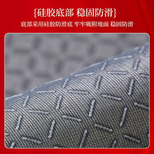 Yonghuan Wedding Bedroom Bedside Carpet at the end of the bed Long strip Wedding Room Red Festive Decorative Floor Mat Anti-slip Household Foot Mat Customized Liangyuan SuDi-NB-12222 80*160cm [Gold Thickness]