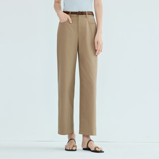 Evely Jiang Xin approuve les nouveaux vêtements d'été 2025 Nouveaux pantalons de neuf points à neuf points pour les femmes commutant un pantalon de costume léger