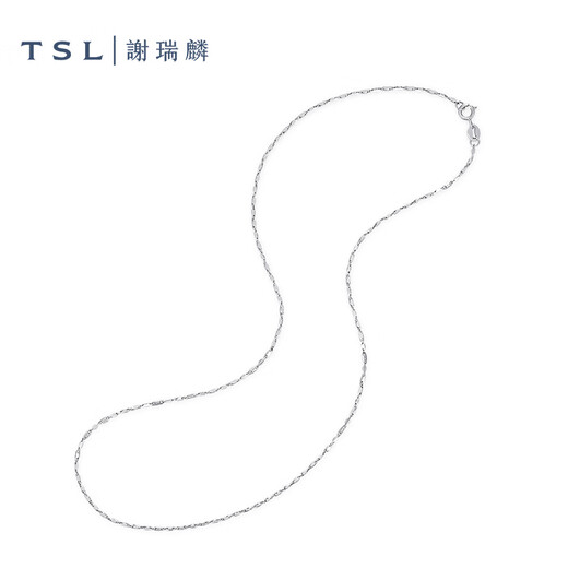 Xie Ruilin (TSL) platinum necklace simple Pt platinum plain chain women's clavicle chain BF471 platinum necklace (about 4.90g)