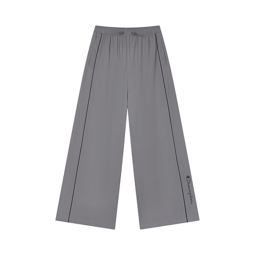 Champion [Même modèle de Ding Yuxi] Champion Pantalon de tissage de travail pour femmes 2025 Automne Nouveaux jambes larges pantalons décontractés Pantalon de marque Trendy Grey L Grey L