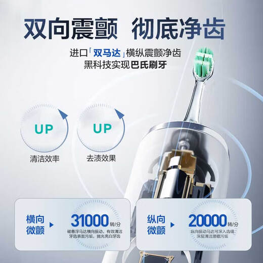 Panasonic DT88-K High-End-Technologie mit zwei aus Japan importierten Motoren, zwei Schallvibrationen, neue elektrische Zahnbürste von Doltz Premium, effizientes Reinigungsgeburtstagsgeschenk für Freund und Freundin