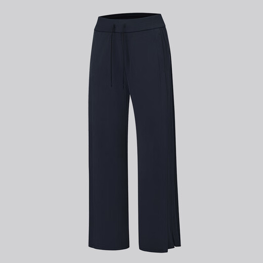Lululemon 丨 Pantalones de pierna anchas de empalmes de mujer con rayos blandos con el contraste lw5huxa negro m