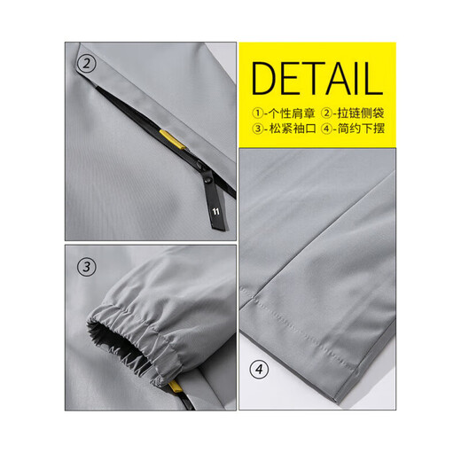 Spring jackets for men under Jiazhihailan Home 2025 new spring and autumn hooded thin youth loose jacket short K12131 black + K11943 gray cut standard removal L [Suggested 110-130Jin [Jin equals 0.5 kg]]