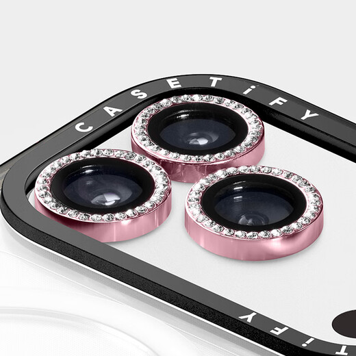 CASETIFY HD mobile phone lens protective film shiny lens film suitable for iPhone17/16/15 Air/Plus/Pro/Max shiny lens film-Sakura Pink iPhone 17Pro & 17 ProMax