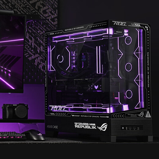 ASUS (ASUS) ASUS rog family bucket AMD Ryzen R7 9800X3D barebone game console 9700X ASUS complete machine without graphics card computer host diy assembly computer 7800X3D barebone + 32G丨Configuration three