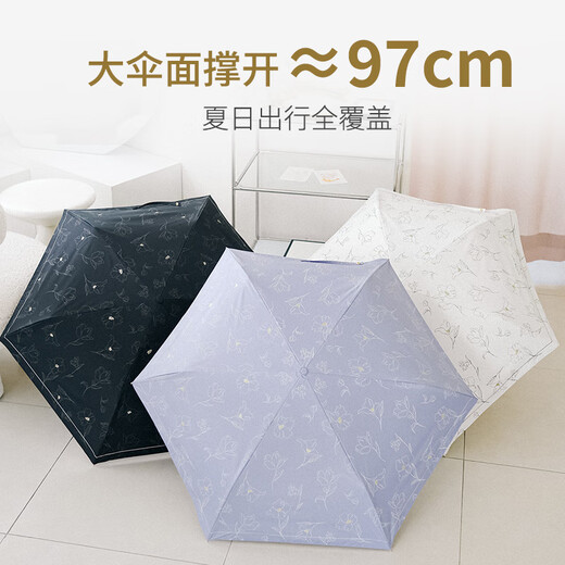 
Wpc.wpc sunscreen parasol small and portable dual-purpose women's high-quality hook sun umbrella vinyl pearl retro umbrella-white 801-15924-102OF