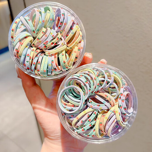 Banzheni rubber band children's high elasticity does not hurt hair colorful rubber band disposable high ponytail thumb hair ring baby headband