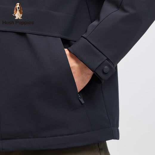 Hush Puppies для отдыха и удобные мужские 2025 осень и зима новый стиль красивое теплое толстое пальто темно-синее XL