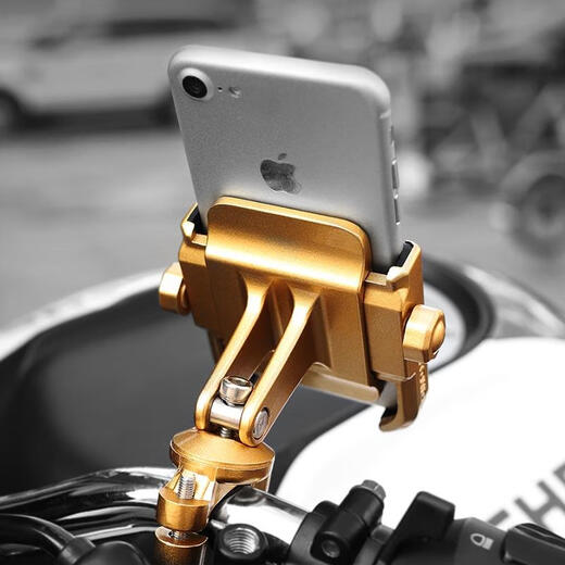Electric motorcycle navigation mobile phone holder aluminum alloy with charger mountain bike riding charging type/silver handlebar type universal for motorcycles