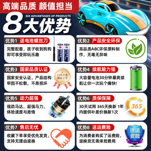 BOCILe TOys remote control car children's birthday gift remote control car toy boy remote control car children's police car toy car white police single control drift spray + light music 1 set of lithium battery - 60 minutes of battery life