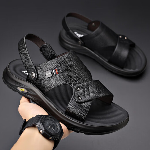 [Venta directa en la fábrica] Sandalias Verano para hombres Nuevos sandalias de desgaste de cuero genuino de cuero genuino