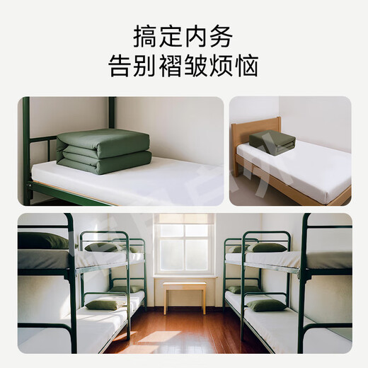 Jihua 3019 genuine white sheets military training single sheets student dormitory sheets thickened housekeeping white sheets 115*210cm S-level antibacterial