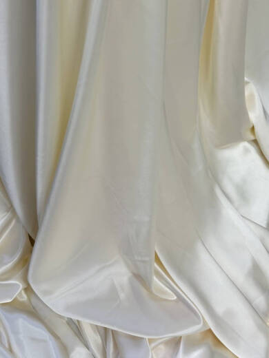 Fantasy pearlescent beige cream champagne Korean wedding bright satin satin wedding background party tablecloth pearl white