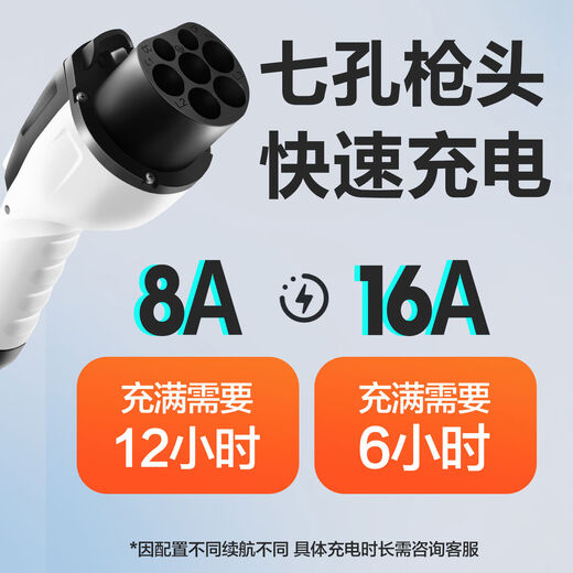 
Rita Zhiji LS6 car charging gun special portable car charger accessories new energy household goods pile 15816A adjustable full self-stop four-fold protection official standard configuration