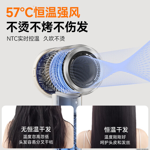 Dyson's same hair dryer, German series high-speed hair dryer, strong wind and quick drying, household negative ion hair care power hair dryer, dedicated to barber shops, fully equipped with powder, super fast drying + 900 million moisturizing negative ions, 6 blowing modes