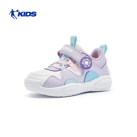 Jordan running shoes for baby girls and toddlers, winter toddler sports shoes, leather children's shoes, Steam Purple/Light Transparent Purple 26