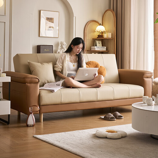 Mumian Cat Claw Leather Sofa Bed Sofa Bed Integrated and Two-Use Foldable Multi-Function Living Room Sofa 2025 New YH-666