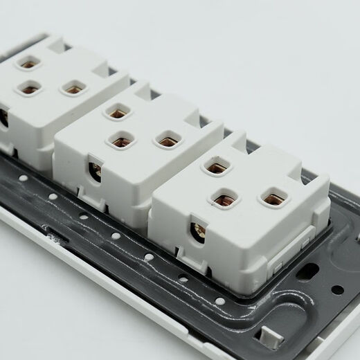 Type 118 switch socket concealed panel stainless steel nine-hole universal 6-hole socket multi-functional old-fashioned wall socket 4-bit computer + universal 9-hole socket