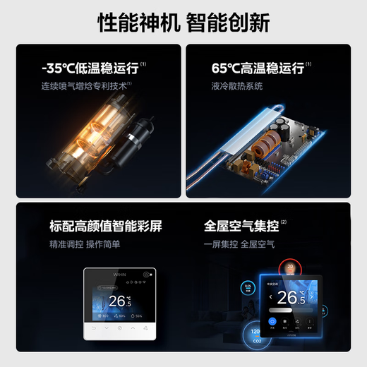 Hualing Central Air Conditioning Multi-split Duct Machine One-to-Multiple New Level Energy Efficiency Liquid Cooling Full DC Frequency Conversion Large Three-row Intelligent Connected Embedded Hidden God Machine Series Home Air Conditioner God Machine 5 HP One to Four New Level Energy Efficiency