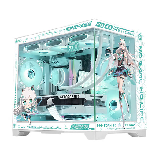 ASUS Tianxuan RTX5070/5060Ti/5060 graphics card 14600KF/265KF assembled computer 3D game console DIY desktop complete machine Tianxuanji customized white sea view room i5 14600KF+ASUS Tianxuan 5060Ti configuration six