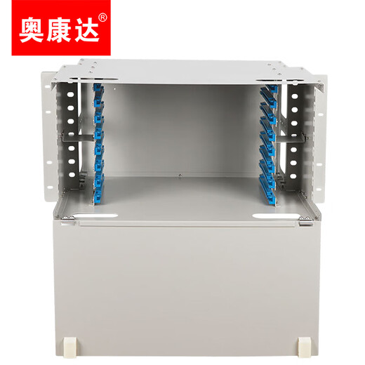 Okonda Telecom-Grade SC FC LC ODF Faserfaser-Verteilungsrahmen Einmodelle Ein-Mode-Dicker-Rack-Rack-Rack-Fusion Fusion Faser-Scheibe Anschlussbox Fusion Disc Faser Flansch 12155d 96 Core 96 Port ODF Faserfaser-Optikverteilungsrahmen leerer Rahmen