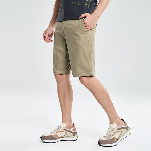 Tanzen mit dem Wolf [cooler Baumwoll-/Schweißabsorbing und atmungsaktiv] Sommer vielseitig pendeln dünne Freizeitshorts 701 Khaki 31