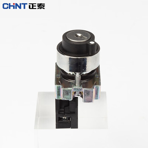 Chint (CHNT) push button switch NP2 series self-reset push-type knob flat knob rotation emergency stop self-locking control mushroom head NP2-BE101 key button two-position self-locking one normally open